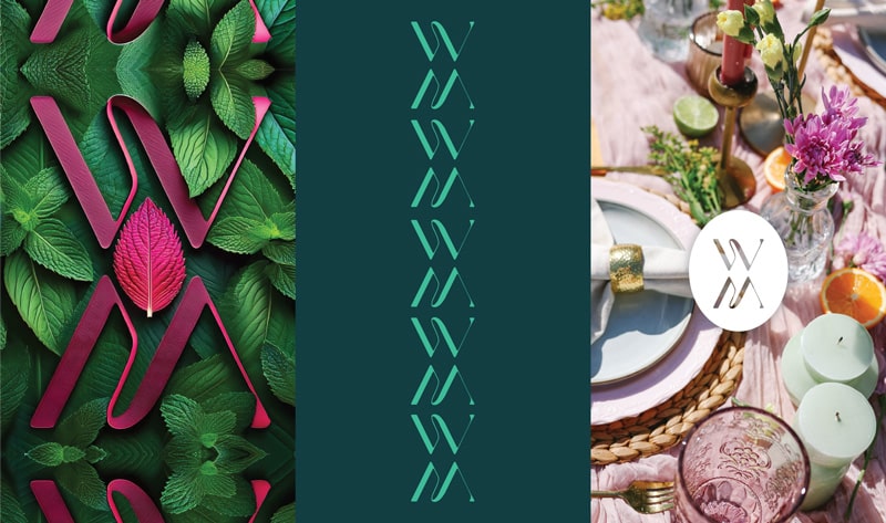 Pattern Design Brand Identity Wild Mint