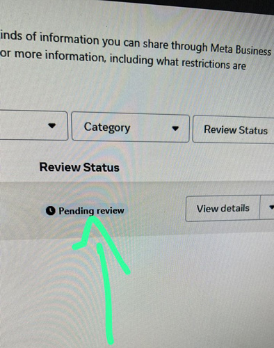 Meta Miscategorizes-Website events manager pending review girling marquez flores bcombrand